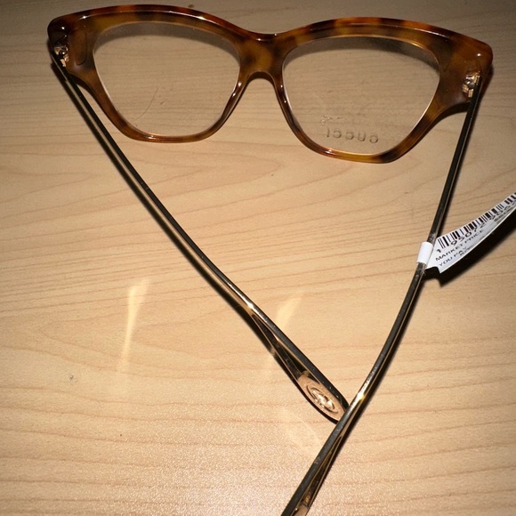 Gucci Eyeglasses Frames GG0438O 002 52-14-140 Havana / Gold...